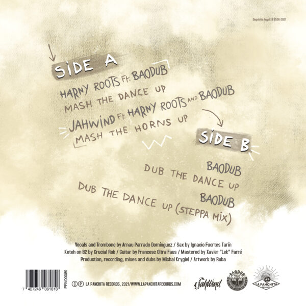 Baodub meets Harny Roots & JahWind "Mash the Dance Up" (La Panchita Records 12") - Imatge 2