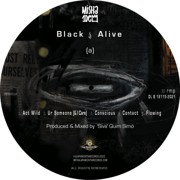 Black & Alive - Misha1Dem (vinil 12") & Vinil + Fanzine - Imatge 3