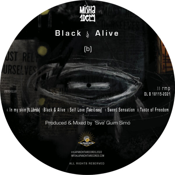 Black & Alive - Misha1Dem (vinil 12") & Vinil + Fanzine - Imatge 4