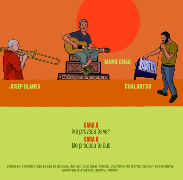 Me Provoca Te Ver - Manu Chao, Chalart58, Josep Blanes (vinil 7") - Imatge 2