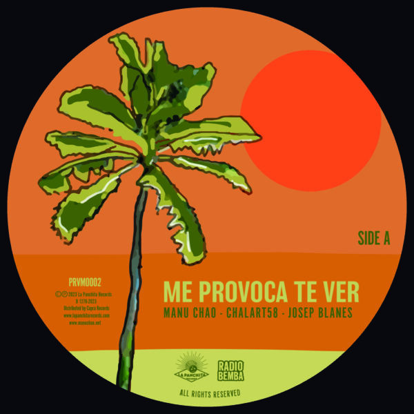 Me Provoca Te Ver - Manu Chao, Chalart58, Josep Blanes (vinil 7") - Imatge 3